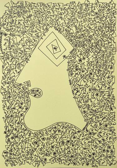Original Abstract Expressionism Abstract Drawing by Inkas Arts