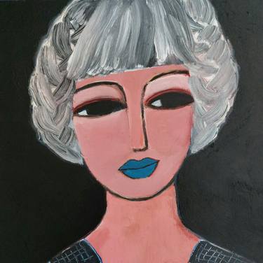 Original Fine Art Women Paintings by Nelly Van Nieuwenhuijzen