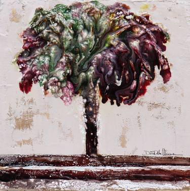 Original Abstract Expressionism Tree Paintings by Donatella Marraoni