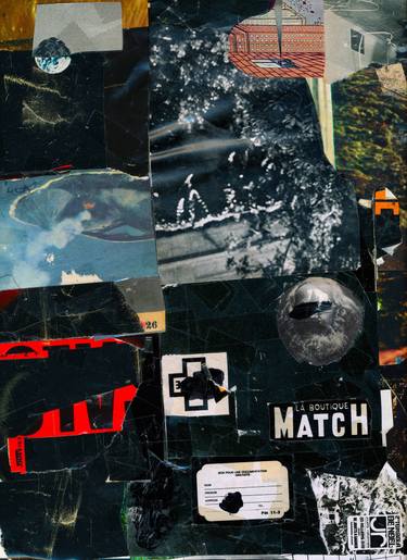 Original Abstract Politics Collage by Micosch Holland