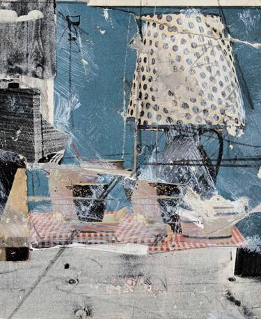 Original Expressionism Still Life Collage by Micosch Holland