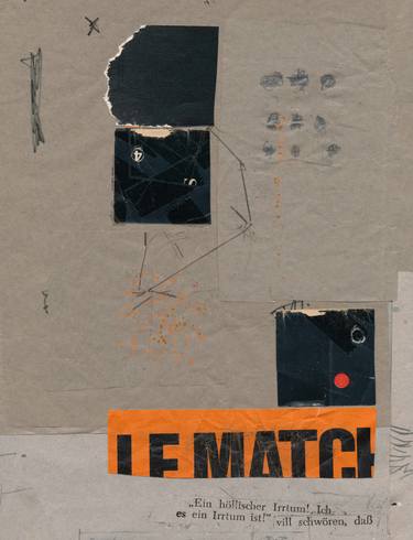 Original Abstract Typography Printmaking by Micosch Holland