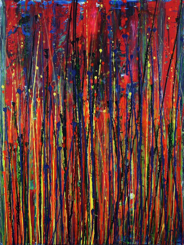 Print of Abstract Expressionism Abstract Paintings by Nestor Toro