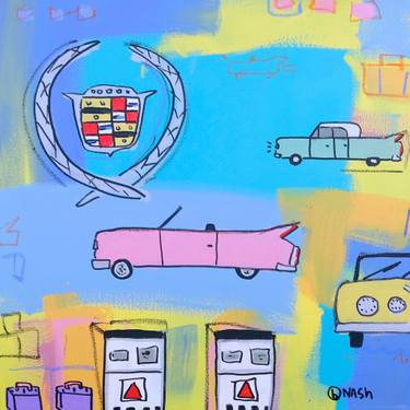 Original Folk Automobile Paintings by Brian Nash