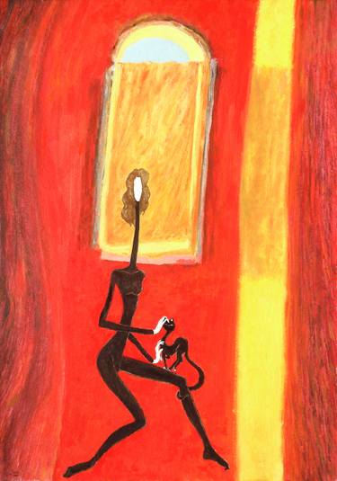Original Expressionism Cats Paintings by Carlos Pardo