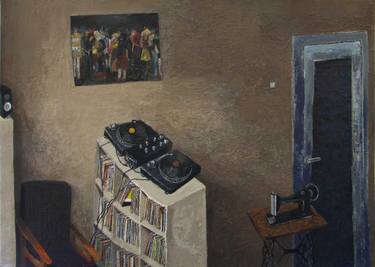Original Modern Interiors Painting by Andrius Visumirskis