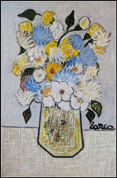Original Art Nouveau Floral Paintings by Iarca Gallery