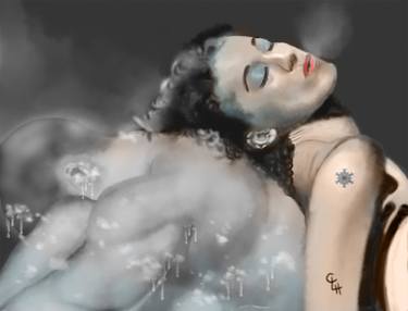Original Conceptual Fantasy Mixed Media by Cheri Homaee