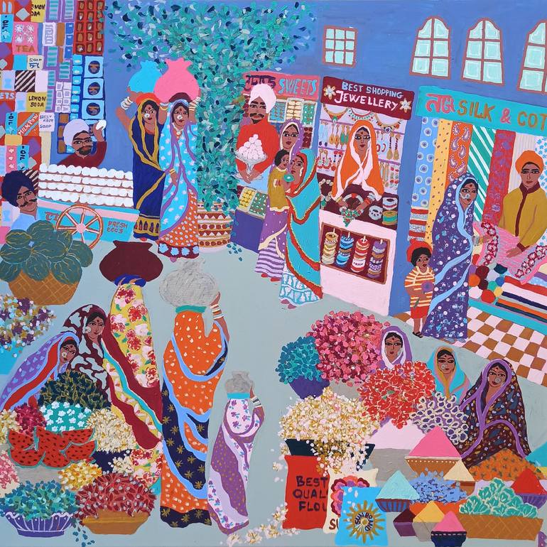 Print of Figurative People Paintings by Berit Bredahl  Nielsen