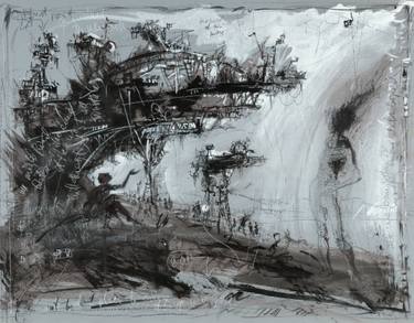 Original Figurative Architecture Drawings by Andrei Rabodzeenko