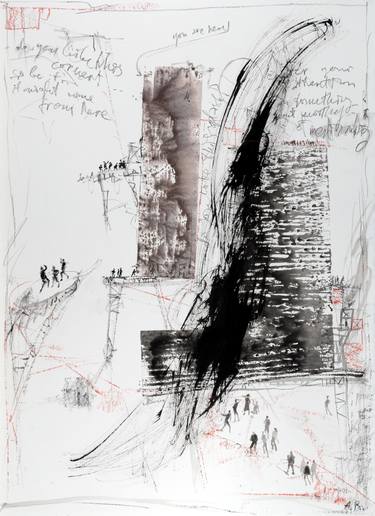 Original Expressionism Architecture Drawings by Andrei Rabodzeenko