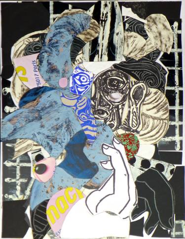 Original Expressionism Men Collage by Pascal Marlin