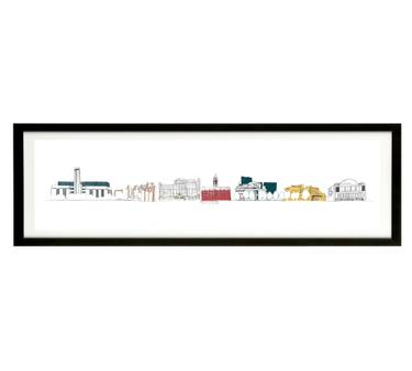 Original illustrative Architecture Printmaking by Kethi Copeland
