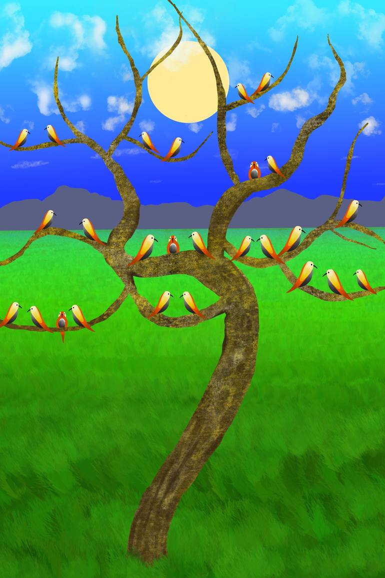 Print of Illustration Nature Digital by Sumit Mehndiratta