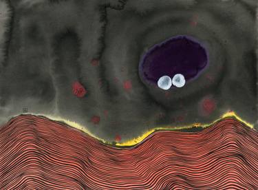Original Abstract Landscape Drawings by Heather Goodwind