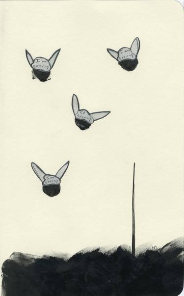 Original Abstract Mortality Drawings by Heather Goodwind