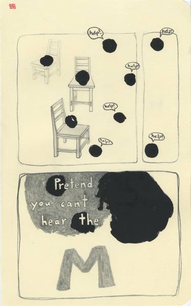 Original Conceptual Political Drawings by Heather Goodwind