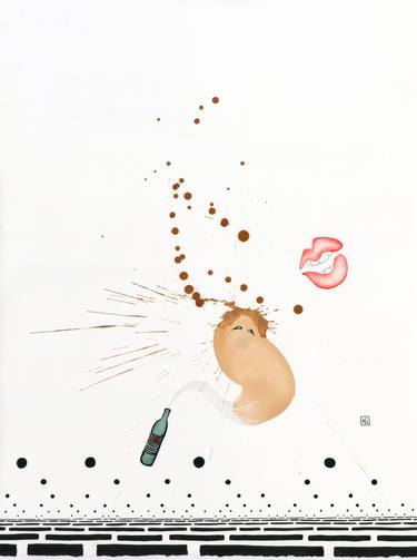 Original Figurative Humor Drawings by Heather Goodwind