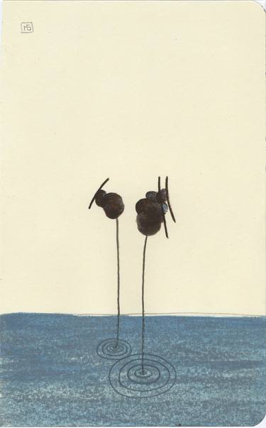 Original Abstract Water Drawings by Heather Goodwind