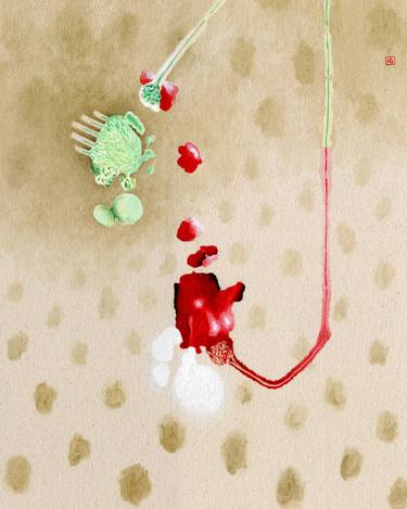 Original Abstract Mortality Paintings by Heather Goodwind