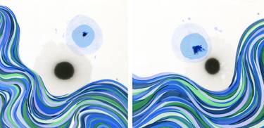 Original Contemporary Abstract Drawings by Heather Goodwind