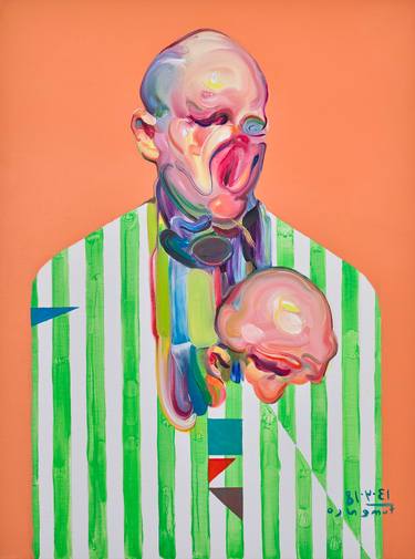 Original Expressionism Portrait Printmaking by Maxim Fomenko