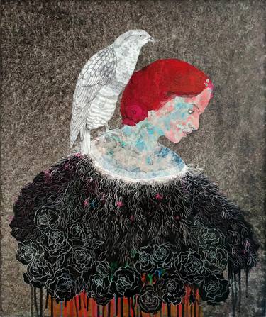 Original Figurative People Mixed Media by Cécile Duchêne Malissin
