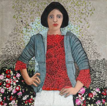 Original Figurative Portrait Mixed Media by Cécile Duchêne Malissin