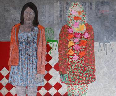 Original Conceptual Mortality Paintings by Cécile Duchêne Malissin