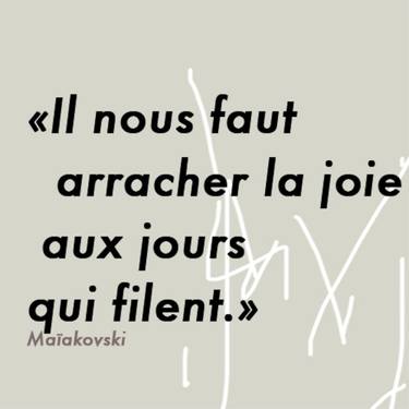 Original Abstract Typography Mixed Media by Ln Le Cheviller