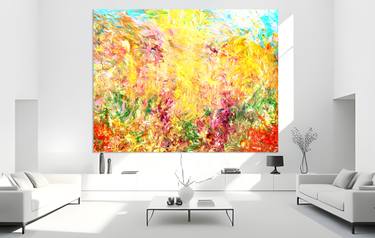 Original Abstract Expressionism Abstract Painting by Estelle Asmodelle