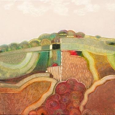 Original Abstract Landscape Paintings by Rob Van Hoek