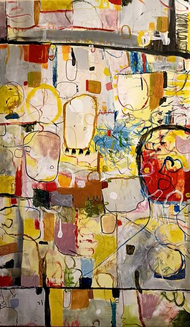 Original Abstract Painting by Arnaldo Mangolini