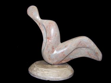 Original Abstract Sculpture by Jo And Jan Moore Romancing The Stone