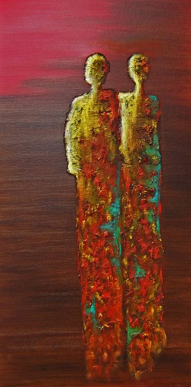 Original Abstract Expressionism Abstract Paintings by Jo And Jan Moore Romancing The Stone