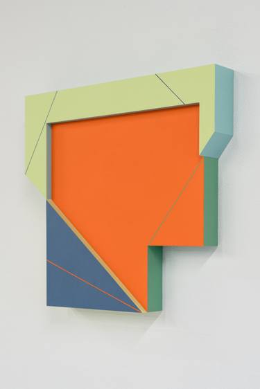 Original Minimalism, Geometric Abstraction, Abstract, Sculptural Painting Abstract Painting by Connie Goldman