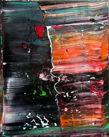 Original Abstract Expressionism Abstract Painting by Preston M Smith Pms