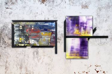 Original Abstract Wall Sculpture by Preston M Smith Pms