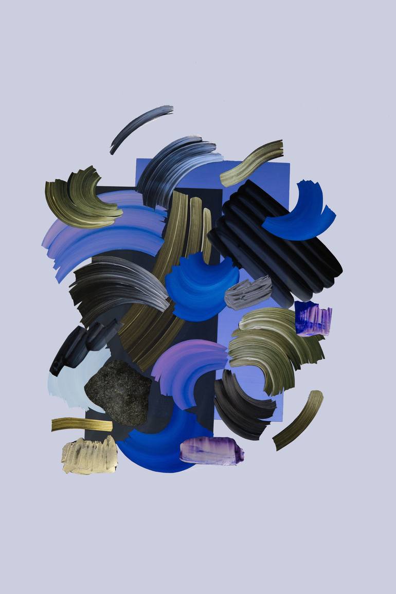 Original Abstract Collage by Fernanda Uski