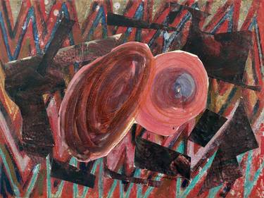 Original Abstract Patterns Collage by Dennis Eavenson And Sharon Eavenson