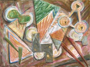 Original Abstract Patterns Mixed Media by Dennis Eavenson And Sharon Eavenson