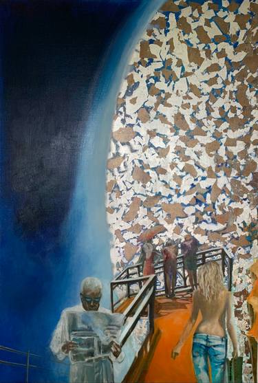 Original Figurative Outer Space Paintings by Lisbeth Buonanno