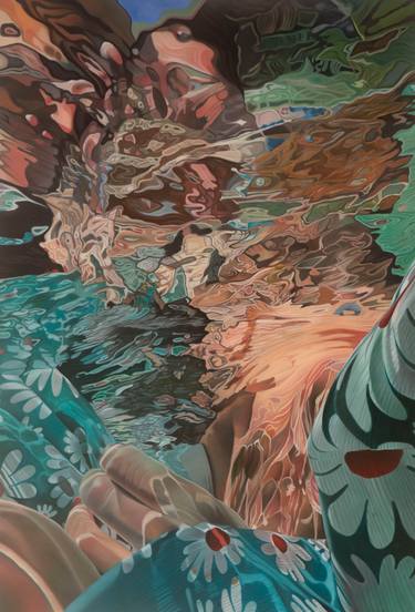 Original Figurative Beach Paintings by Josep Moncada