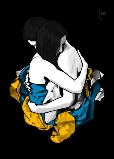 Original Contemporary Love Printmaking by Masha Trotzky