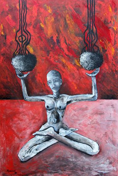Original Surrealism Women Painting by Lorenzo Muriedas