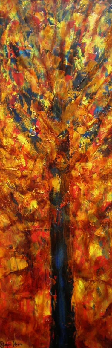Original Abstract Tree Paintings by Deepa Kern