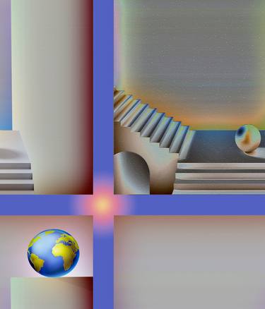 Original Conceptual Geometric Digital by Panos Pliassas