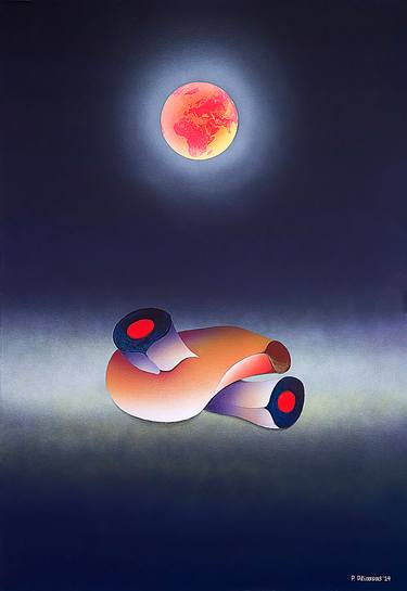 Original Conceptual Outer Space Paintings by Panos Pliassas