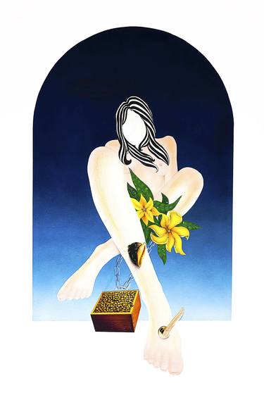 Original Conceptual Women Paintings by Panos Pliassas