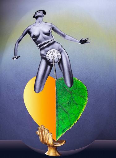Original Conceptual People Mixed Media by Panos Pliassas
